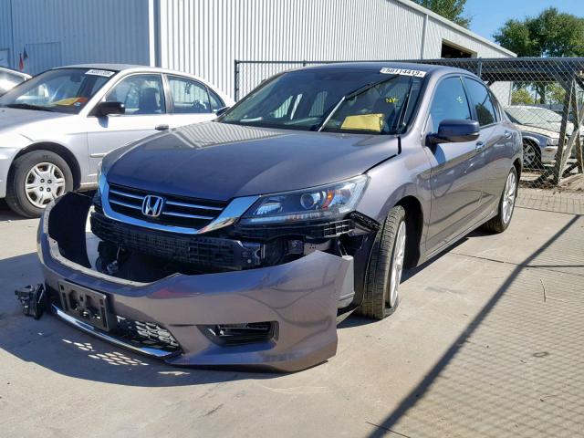 1HGCR2F87FA032198 - 2015 HONDA ACCORD EXL GRAY photo 2