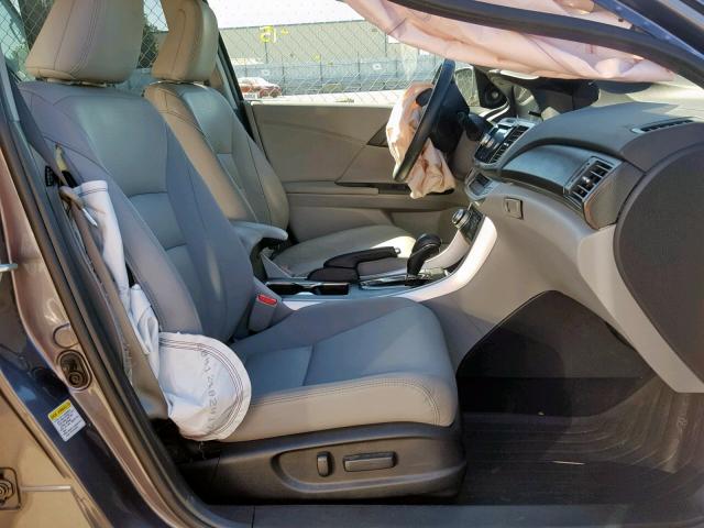 1HGCR2F87FA032198 - 2015 HONDA ACCORD EXL GRAY photo 5