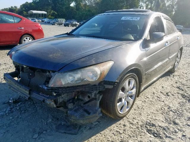 1HGCP36809A013766 - 2009 HONDA ACCORD EXL GRAY photo 2