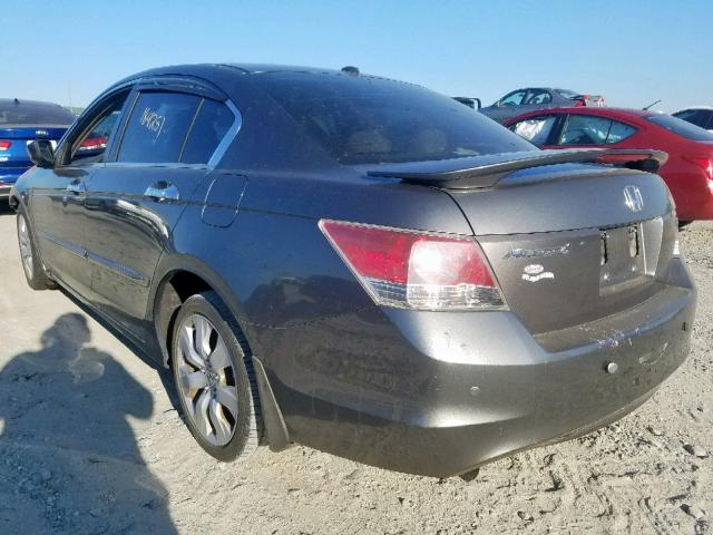 1HGCP36809A013766 - 2009 HONDA ACCORD EXL GRAY photo 3