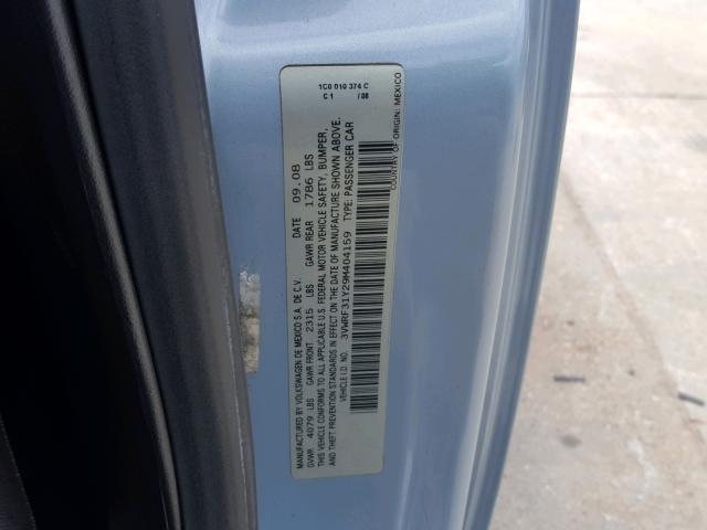 3VWRF31Y29M404159 - 2009 VOLKSWAGEN NEW BEETLE 蓝色 照片 10