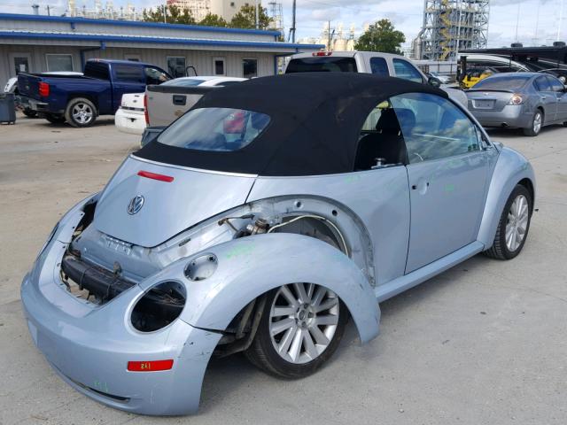 3VWRF31Y29M404159 - 2009 VOLKSWAGEN NEW BEETLE 蓝色 照片 4