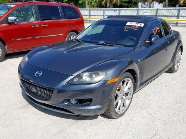 JM1FE173680215928 - 2008 MAZDA RX8 GRAY photo 2