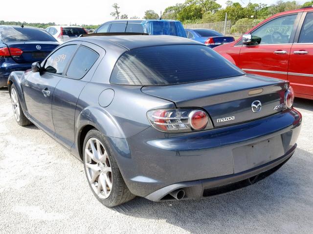 JM1FE173680215928 - 2008 MAZDA RX8 GRAY photo 3