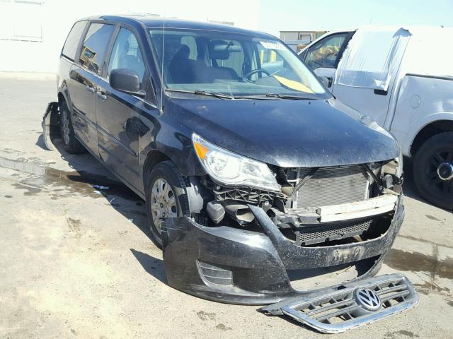 2C4RVAAG8CR354594 - 2012 VOLKSWAGEN ROUTAN S BLACK photo 1