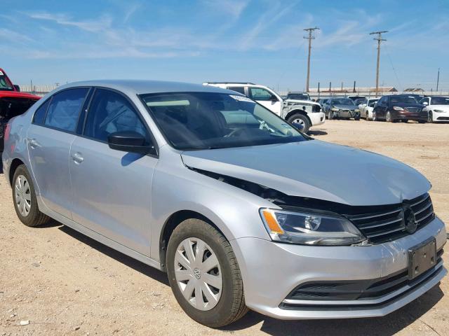 3VW2K7AJ8FM303954 - 2015 VOLKSWAGEN JETTA BASE SILVER photo 1