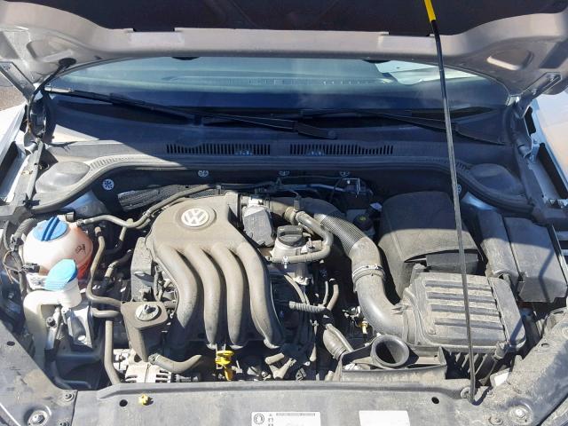 3VW2K7AJ8FM303954 - 2015 VOLKSWAGEN JETTA BASE SILVER photo 7