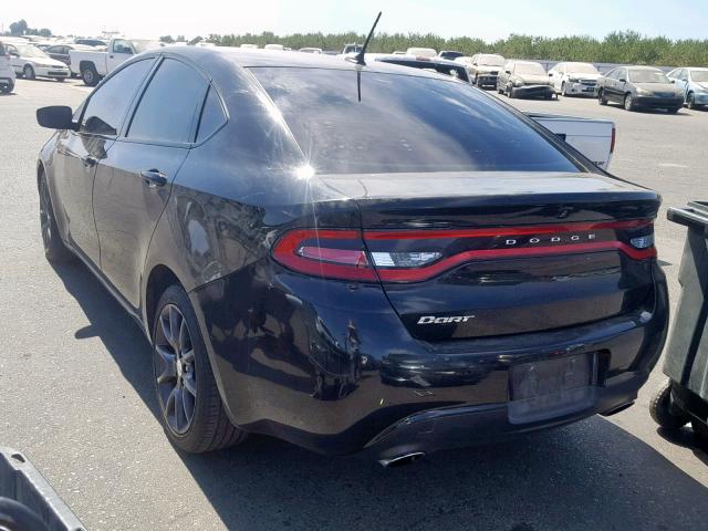 1C3CDFBBXGD607842 - 2016 DODGE DART SXT BLACK photo 3