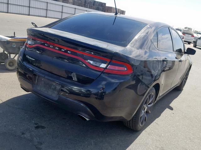 1C3CDFBBXGD607842 - 2016 DODGE DART SXT BLACK photo 4