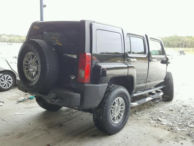 5GTEN13L488130145 - 2008 HUMMER H3 ALPHA BLACK photo 4