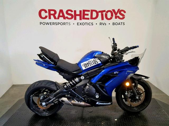 JKAEXEE12DDA11688 - 2013 KAWASAKI EX650 E BLUE photo 1