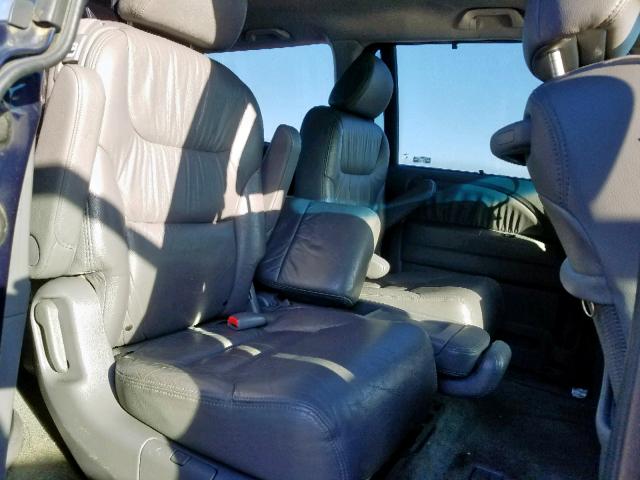 5FNRL38687B131682 - 2007 HONDA ODYSSEY EX BLUE photo 6