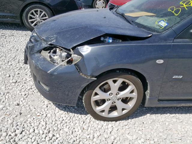 JM1BK323391190900 - 2009 MAZDA 3 S GRAY photo 9