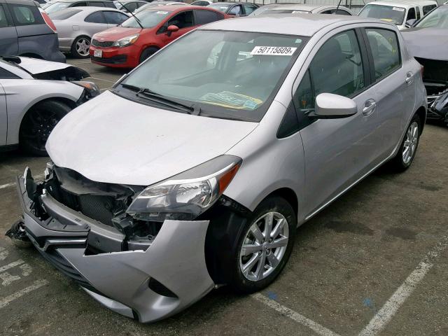 VNKKTUD3XGA061279 - 2016 TOYOTA YARIS L SILVER photo 2