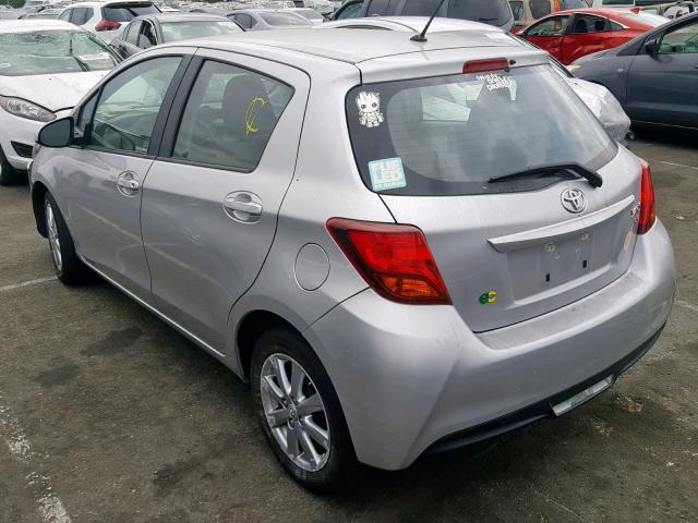 VNKKTUD3XGA061279 - 2016 TOYOTA YARIS L SILVER photo 3