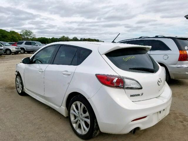 JM1BL1H53A1190684 - 2010 MAZDA 3 S WHITE photo 3