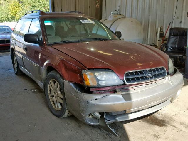 4S3BH675636611805 - 2003 SUBARU LEGACY OUT MAROON photo 1