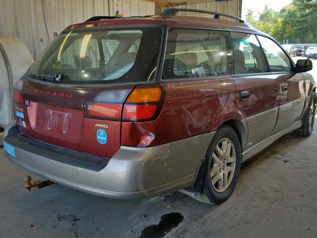 4S3BH675636611805 - 2003 SUBARU LEGACY OUT MAROON photo 4