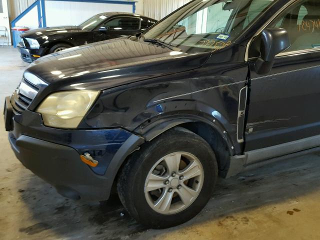 3GSCL33P58S727528 - 2008 SATURN VUE XE BLUE photo 9