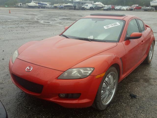 JM1FE17N740127627 - 2004 MAZDA RX8 RED photo 2