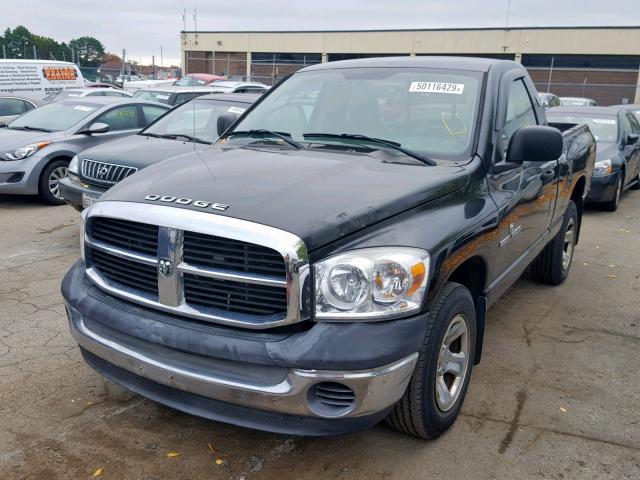 1D7HA16K27J618879 - 2007 DODGE RAM 1500 S BLACK photo 2