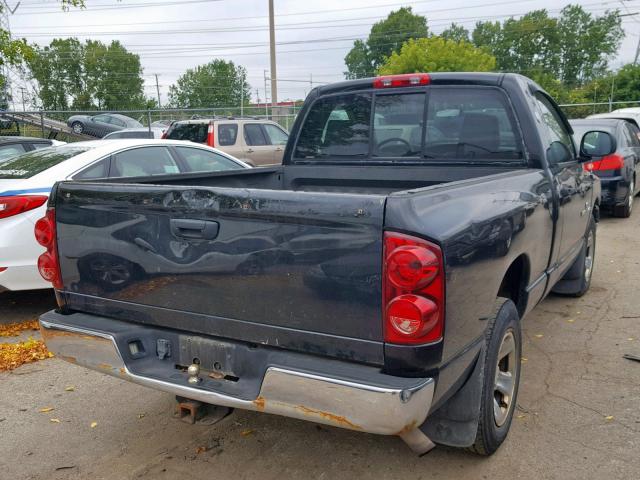 1D7HA16K27J618879 - 2007 DODGE RAM 1500 S BLACK photo 4