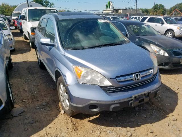 JHLRE48757C077489 - 2007 HONDA CR-V EXL BLUE photo 1