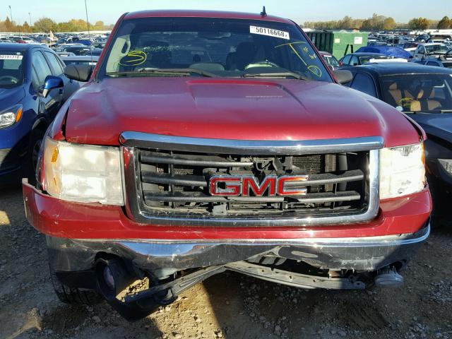 1GTEC19087Z537145 - 2007 GMC NEW SIERRA MAROON photo 9