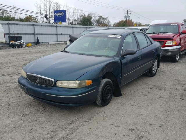 2G4WS52M1X1496356 - 1999 BUICK CENTURY CU GREEN photo 2