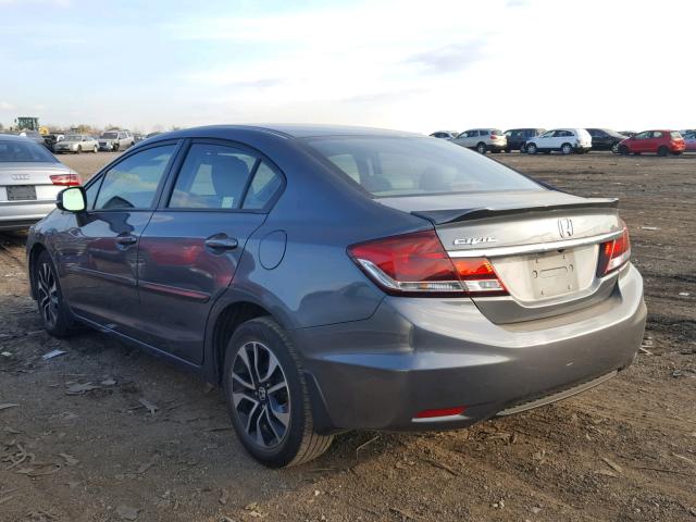 19XFB2F95DE046331 - 2013 HONDA CIVIC EXL GRAY photo 3