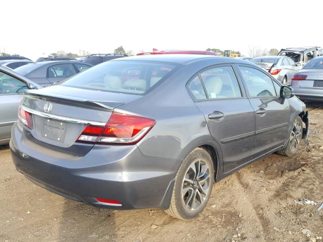 19XFB2F95DE046331 - 2013 HONDA CIVIC EXL GRAY photo 4