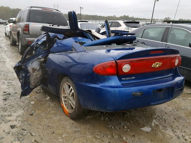 1G1JC12F857144888 - 2005 CHEVROLET CAVALIER BLUE photo 3