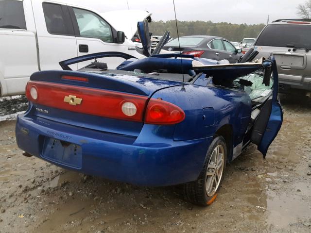 1G1JC12F857144888 - 2005 CHEVROLET CAVALIER BLUE photo 4