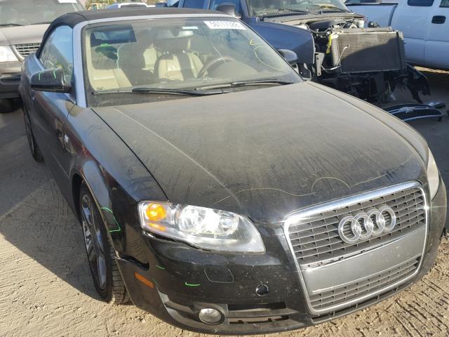 WAUAF48H58K008760 - 2008 AUDI A4 2.0T CA BLACK photo 1