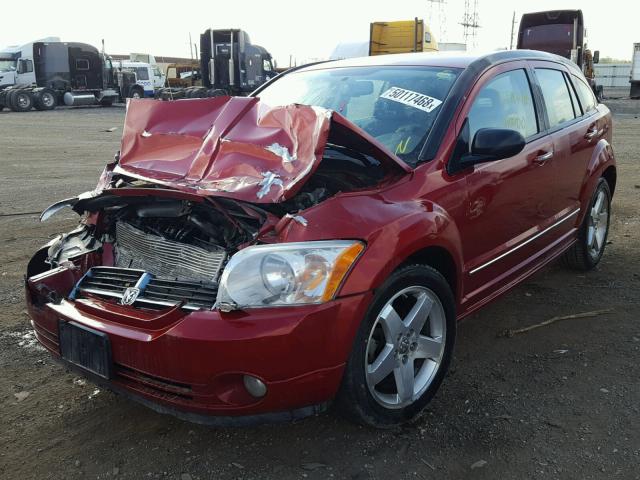 1B3HE78K97D315094 - 2007 DODGE CALIBER R/ BURGUNDY photo 2