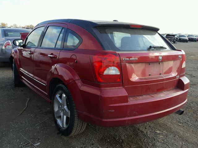 1B3HE78K97D315094 - 2007 DODGE CALIBER R/ BURGUNDY photo 3