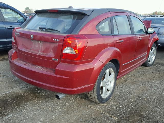 1B3HE78K97D315094 - 2007 DODGE CALIBER R/ BURGUNDY photo 4