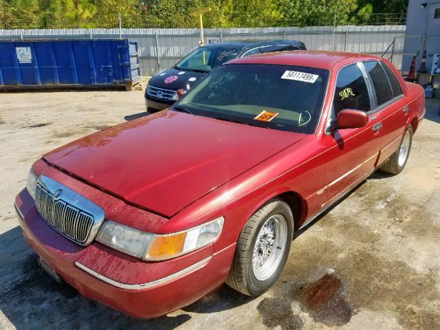 2MEFM75W0YX602655 - 2000 MERCURY GRAND MARQ RED photo 2