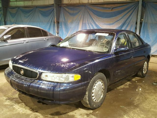 2G4WS52J621142010 - 2002 BUICK CENTURY CU BLUE photo 2