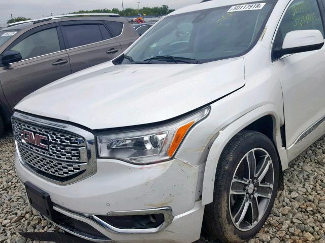 1GKKNXLS8HZ310053 - 2017 GMC ACADIA DEN WHITE photo 9