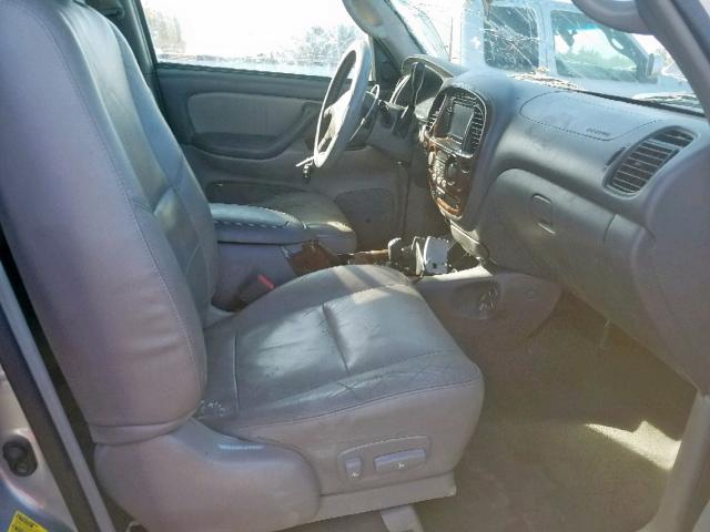 5TDBT48A62S057632 - 2002 TOYOTA SEQUOIA LI SILVER photo 5