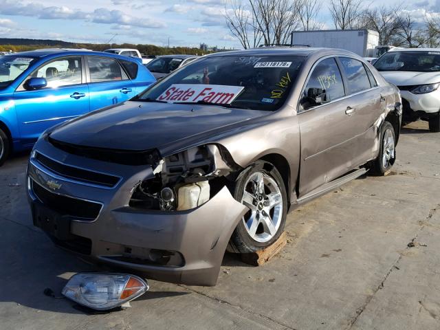 1G1ZC5E03AF325558 - 2010 CHEVROLET MALIBU 1LT BROWN photo 2