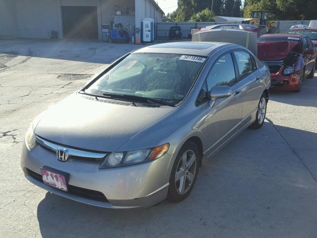1HGFA16816L120358 - 2006 HONDA CIVIC EX BEIGE photo 2