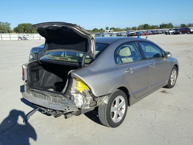 1HGFA16816L120358 - 2006 HONDA CIVIC EX BEIGE photo 4