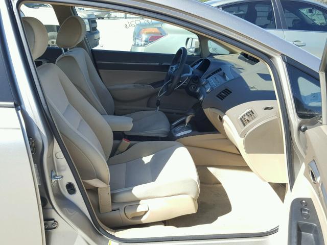1HGFA16816L120358 - 2006 HONDA CIVIC EX BEIGE photo 5