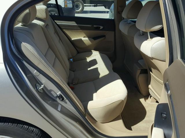 1HGFA16816L120358 - 2006 HONDA CIVIC EX BEIGE photo 6