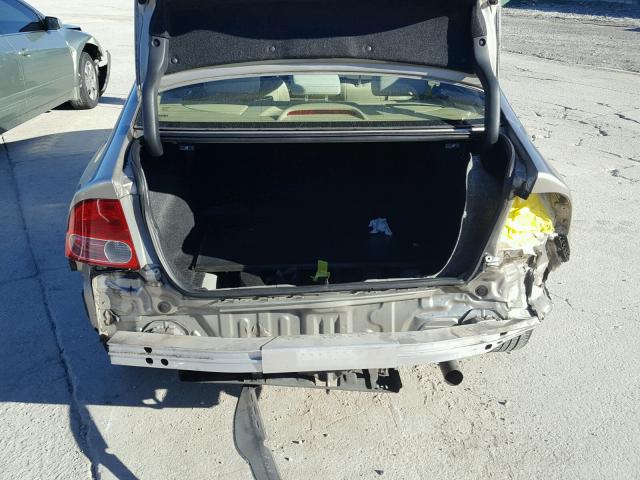 1HGFA16816L120358 - 2006 HONDA CIVIC EX BEIGE photo 9