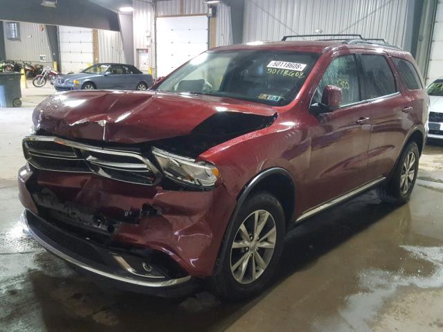 1C4RDJDGXEC591999 - 2014 DODGE DURANGO LI RED photo 2