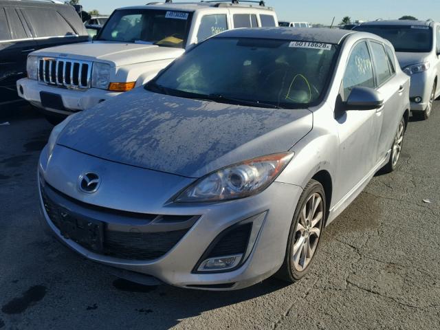 JM1BL1K64B1492309 - 2011 MAZDA 3 S SILVER photo 2