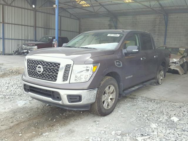 1N6AA1EK4HN531179 - 2017 NISSAN TITAN S BROWN photo 2